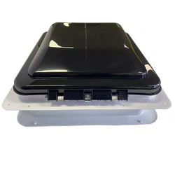 Coast to Coast 14x14 Black Wind-Up Roof Vent With 12V Fan