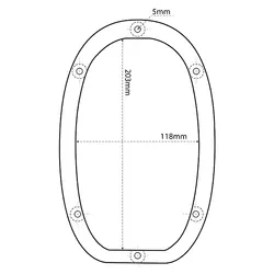 Relaxn White Door Handle With Led Light
