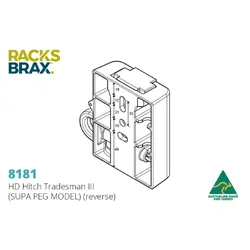 Racksbrax Hd Hitch Tradesman III (Supapeg Model) 8181