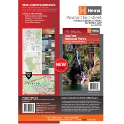 Top End National Parks Map: Litchfield, Katherine & Kakadu