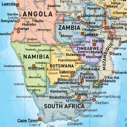 World & Flags Supermap - 1430x1000 - Laminated