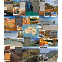 Australia Road & Terrain Mega Map - 1660x1455 - Unlaminated