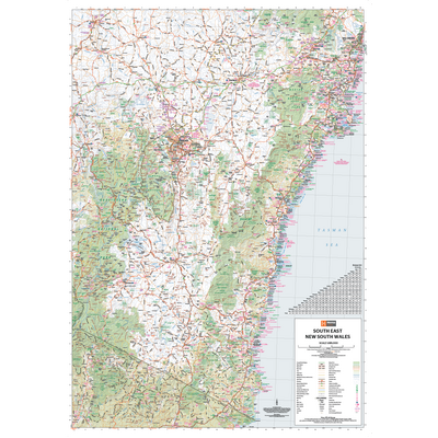 South East New South Wales Map