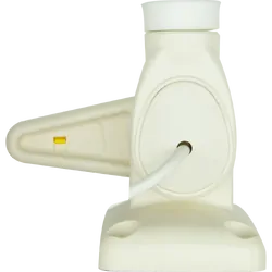 GME Single Swivel Rectangular Antenna Base - Suit Aw36XX Antenna Whips - White