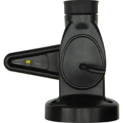 Single Swivel Round Antenna Base - Suit Aw36Xx Whips - Black