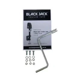 Black Jack Electric Trailer Jack w/ Clamp & Harness Kit 12v
