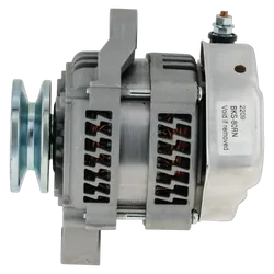 Alternator 12V 80A, Universal Apps, Single Wire, Self Exciting, Black Series, Natural Finish