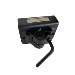 BBQARM Kit For Caravan Or Trailer - Large Tray Black Powdercoat 650mm - Jockey Wheel Clamp