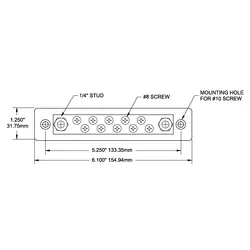 Blue Sea Systems Busbar 150A 10 Terminal