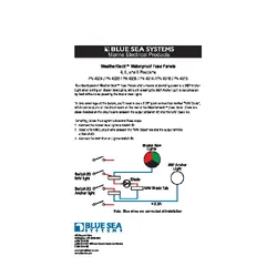 Blue Sea Systems Weatherdeck 12V Dc Waterproof Fuse Panel - Gray 4 Positions