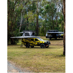 Bushwakka Darkness Awning w/ D-Zip LHS - Grey Canvas Standard Lights