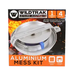 Wildtrak Aluminium Mess Kit 1 Person