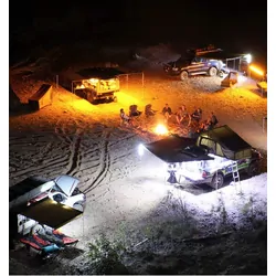 Hard Korr 2 Bar Tri-Colour LED Camp Light Kit With Diffusers