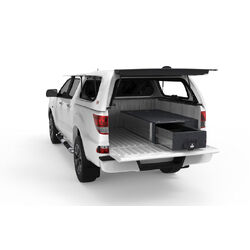 4WD Interiors Fixed Floor Drawer Ford Ranger Px Mk2/Mk3 Dual Cab 07/2015-06/2022