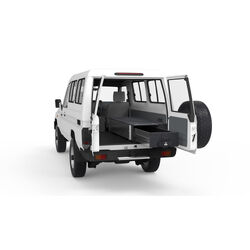 4WD Interiors Fixed Floor Drawer suits Toyota Landcruiser 70 Series Lc75/78 V8 Workmate Troop Carrier 01/2007-08/2022