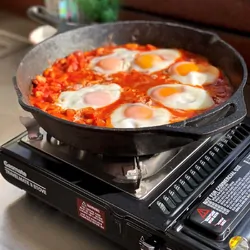 Gasmate Travelmate II Single Butane Stove - Black with Stainless Steel Spill Tray