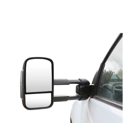 Clearview Towing Mirrors [Original, Pair, Heated, Power-fold, Indicators, Electric, Chrome] For Isuzu D-Max MY12-MY19, MU-X