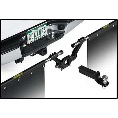 Clearview Rock Tamers 2.5" Hub Mudflap System Matte Black/Stainless Steel Trim Plates(Includes 1 x 850mm mesh insert)