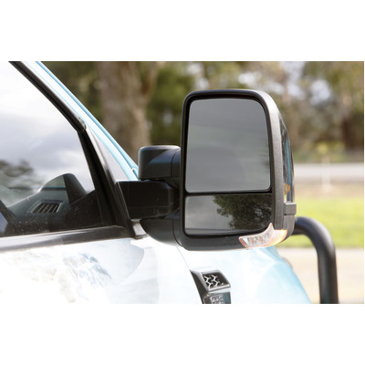 Clearview Towing Mirrors [Next Gen, Pair, Manual, Chrome] For Mitsubishi Triton 2005 to 2015