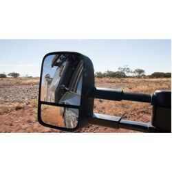 Classic Towing Mirrors, Heat, Indicators, Electric, Black to suit Jeep Grand Cherokee MY11 to 2019