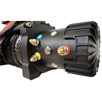 Carbon 12K 12000Lb Electric Winch With Black Rope & Hook Ver. 2