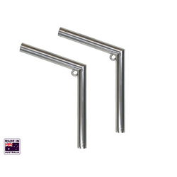 Hookem Outrigger Set - Includes 2 X 3.0M (10FT) 2 Piece Black Fibreglass Poles2 X Snouts (2 Positions High & Low - Fits 30Â° & 0Â° Rod Holders) - Stai