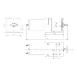 Mean Mother Peak ATV 2000lb Winch [ Type:Synthetic Rope ]