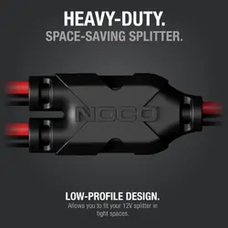 Noco GC020 12V Plug 2-Way Splitter