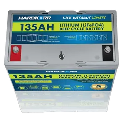 Hardkorr 135Ah Lithium (LiFePO4) Deep Cycle Battery w/Bluetooth