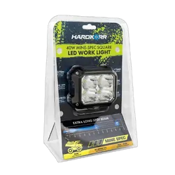 Hard Korr 40W Mine-Spec Square Led Work Light 1 Lux @ 270M