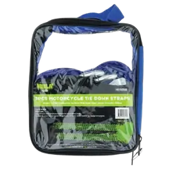 Hulk 4x4 2Pcs Motorcycle Tie Down Strap Cambuckle Steel 500Kg Load