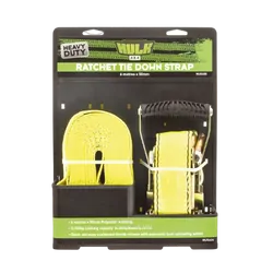 Hulk 4x4 Pkt 1 Hd Ratchet Tiedown 6M 50Mm 2150Kg Lashing Capacity