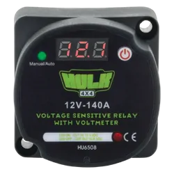 Hulk 4x4 Vsr & Voltmeter 140Amp 12V Cut In 13.3V Cut Out 12.8V
