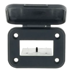 Hulk 4x4 Pkt 1 Black Plastic Cover To Suit 50Amp Connector W/ Flip Lid,