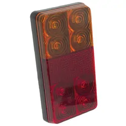Hulk 4x4 Pkt 2 Led Stop/Tail/Indicator Lamp 12V With Reflex Reflector