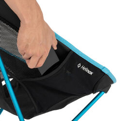 HELINOX Chair One (re) S25 - Black with Cyan Blue Frame