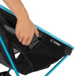 HELINOX Chair One Highback (re) S25 - Black with Cyan Blue Frame