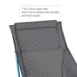 HELINOX Chair Zero Highback Black with Cyan Blue Frame
