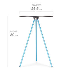 HELINOX Side Table Small Black with Blue Frame