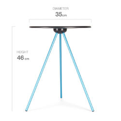 HELINOX Side Table Medium Black with Blue Frame