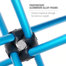 HELINOX Cafe Table Black with Cyan Blue Frame