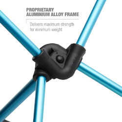 HELINOX Sunset Chair Black with Cyan Blue Frame