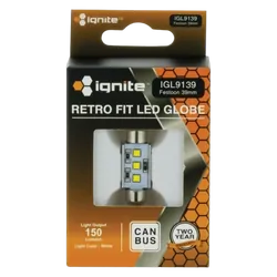 Ignite Festoon 39Mm White 12V 220 Lumens (Pkt1)
