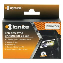 Ignite H4 Resistor Canbus Kit 24V (Pkt2)