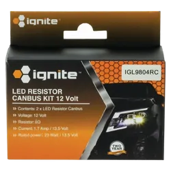 Ignite H4 Resistor Canbus Kit 12V (Pkt2)