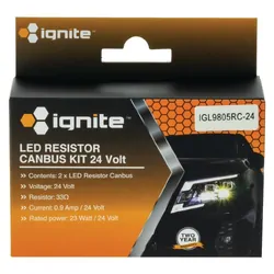 Ignite Hb3/Hb4/H10/Hir2 Resistor Canbus Kit 24V (Pkt2)