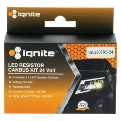 Ignite H7 Resistor Canbus Kit 24V (Pkt2)
