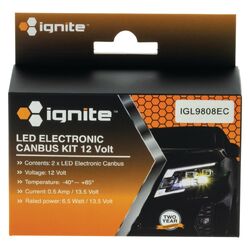 Ignite H8/H9/H11/H16/H27 Electronic Canbus Kit 12V (Pkt2)
