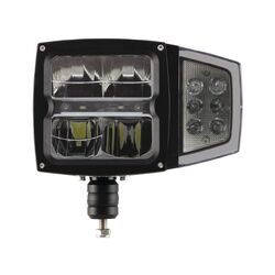 Ignite Led Headlight 10-30V High /Low Beam 60W W/Indicator Black Face 1800 Low 3600Lmns High