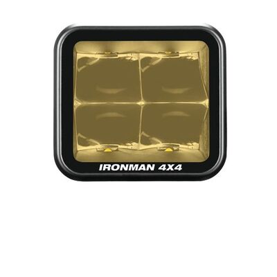 Ironman 4X4 40W Bright Cube Spot Beam LED Cube Light - 81 x 75mm (each) - Amber